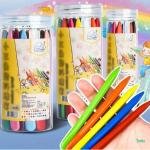 12 Pcs Plastic Crayons Colour