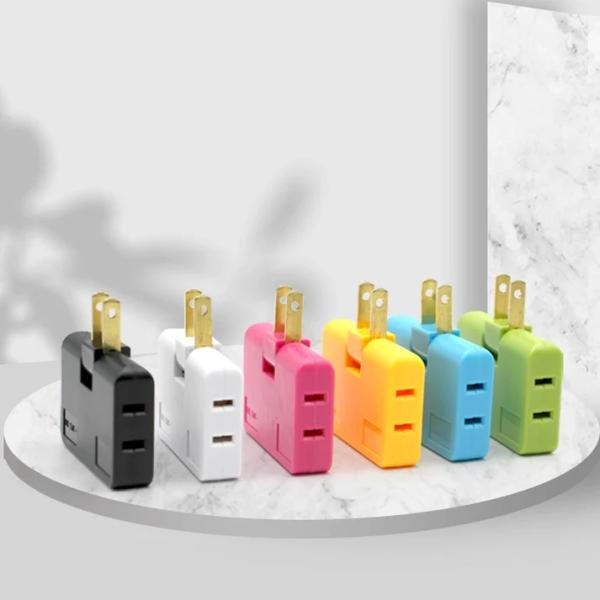 3 Way Flat Plug Adapter Power Plug
