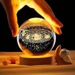 3D Crystal Galaxy Ball Lamp