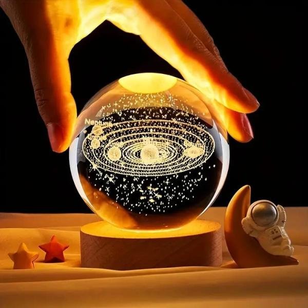 3D Crystal Galaxy Ball Lamp