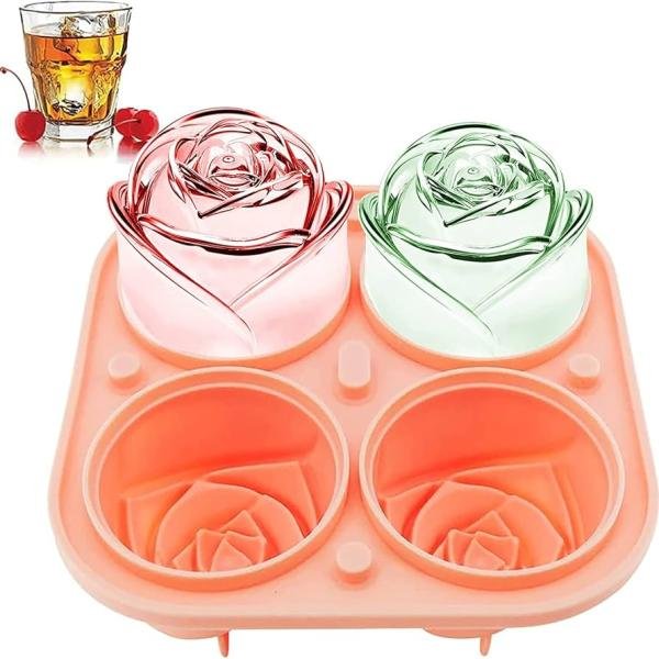 3D Rose Silicone Ice Mould