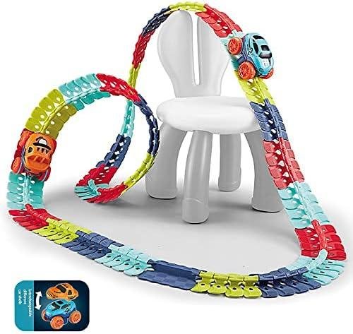 46 Pcs Flexible Changeable Magic Race Car