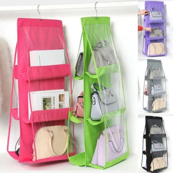 6 Pocket Double Sided Hand Bag