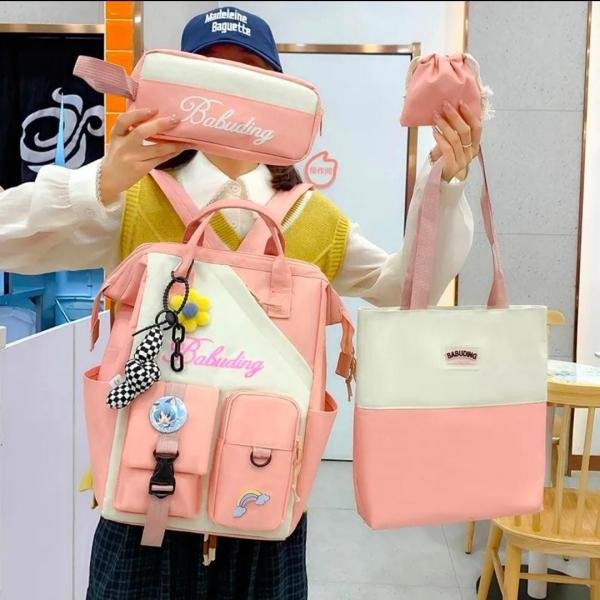 4 Pcs Bag Set For Girls