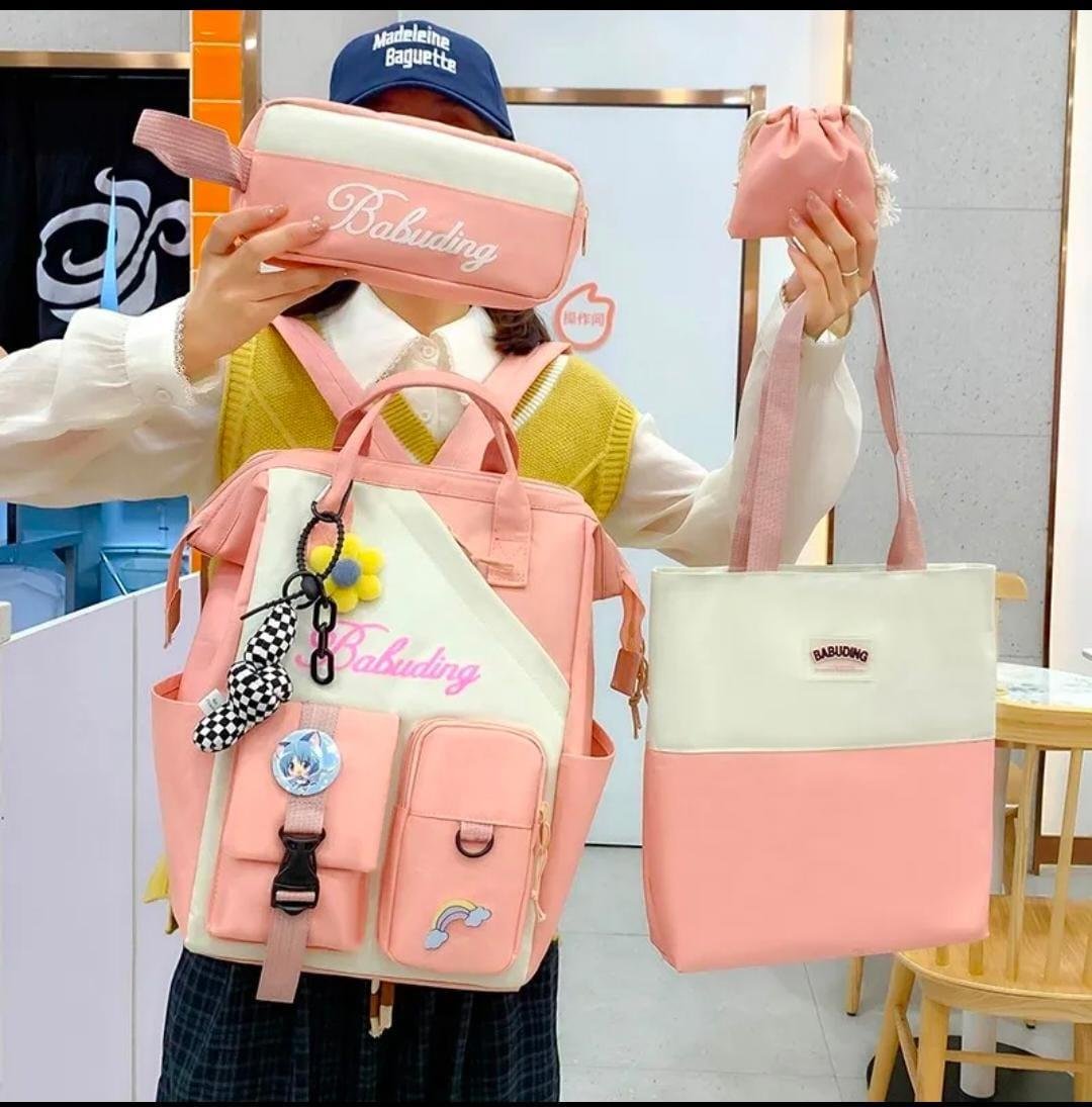 4 Pcs Bag Set For Girls