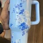PRINTED TUMBLER WITH STEEL STRAW
