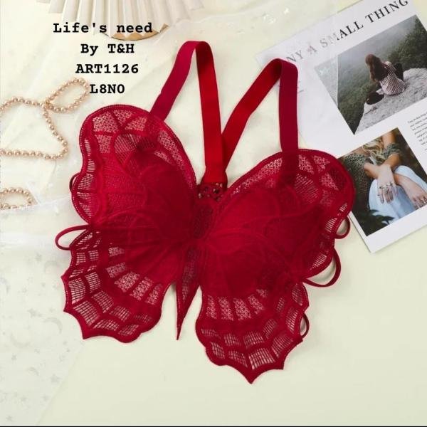 fancy Butterfly Padded Bra