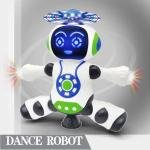 Dancing Robot With 360° Rotating Flashing Light And Sound
