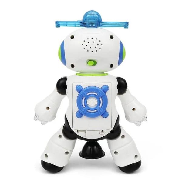 Dancing Robot With 360° Rotating Flashing Light And Sound