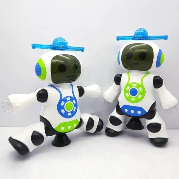 Dancing Robot With 360° Rotating Flashing Light And Sound