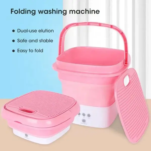 Foldable Electric Mini Washing Machine With Dryer