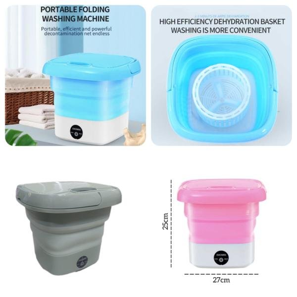 Foldable Electric Mini Washing Machine With Dryer