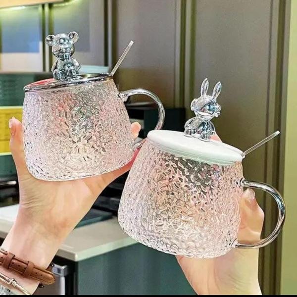 Coffee Cups with Lid and Spoon