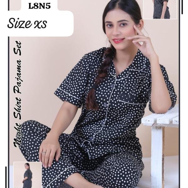 2 PEC PAJAMA SHIRT PRINTED