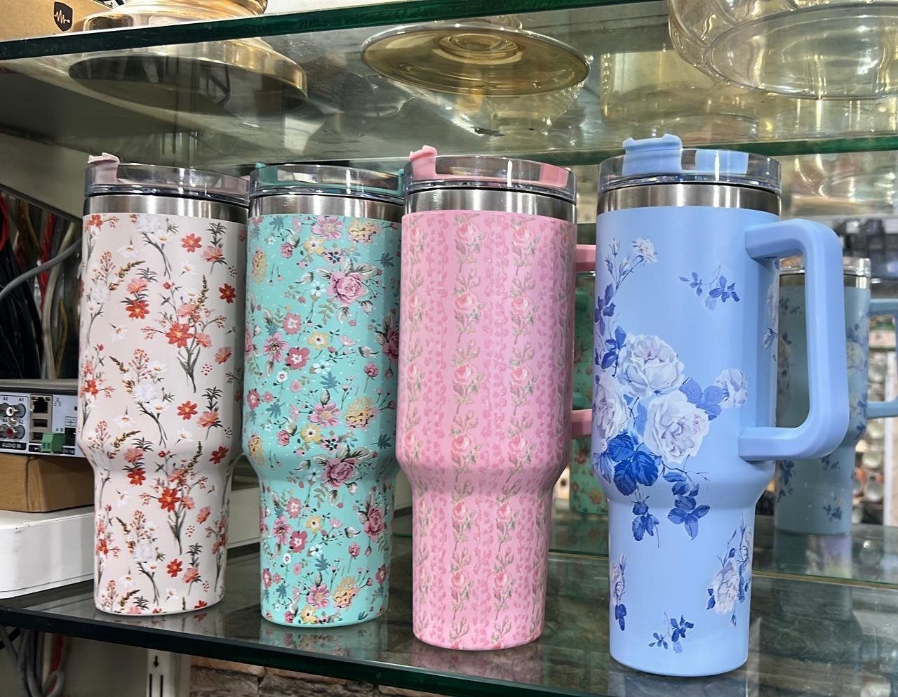PRINTED TUMBLER WITH STEEL STRAW