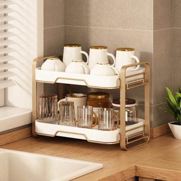 2 Tier Cups Mugs Drying Rack