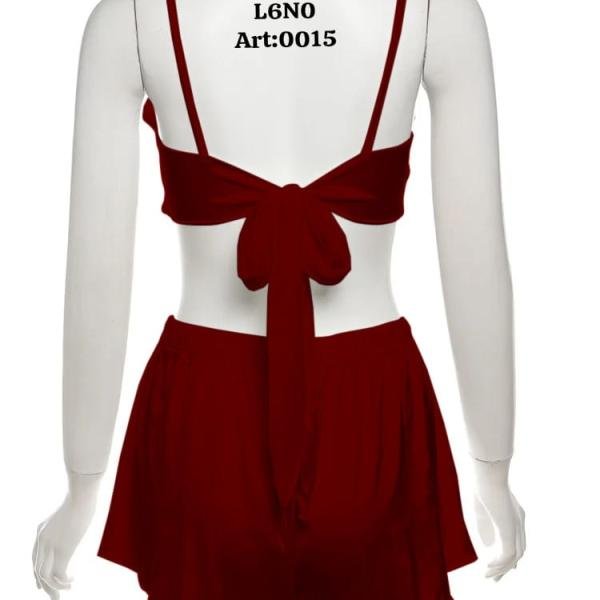 2 Pec Silk Bikni Night Wear