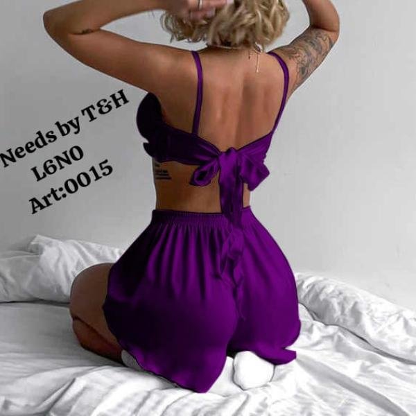 2 Pec Silk Bikni Night Wear