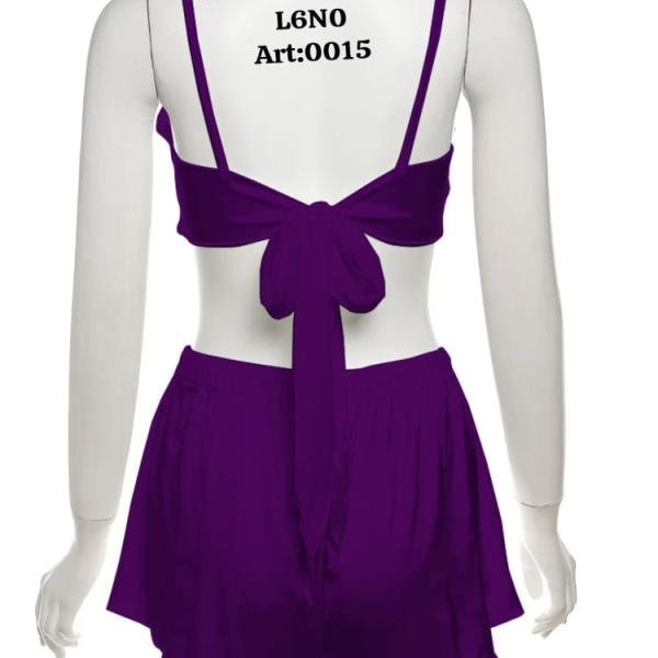 2 Pec Silk Bikni Night Wear