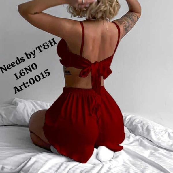 2 Pec Silk Bikni Night Wear