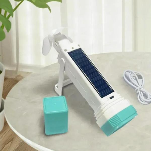 Solar Rechargeable LED Flashlight