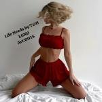 2 Pec Silk Bikni Night Wear