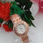 Women chain watch Rosegold pink