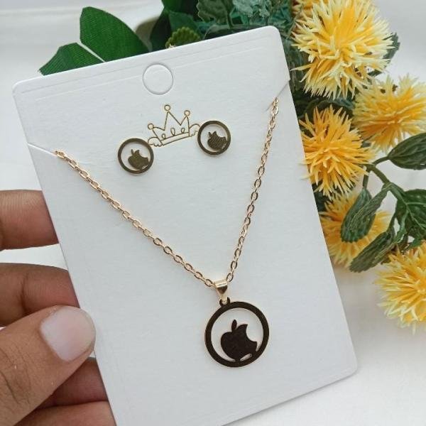 Golden Apple Necklace