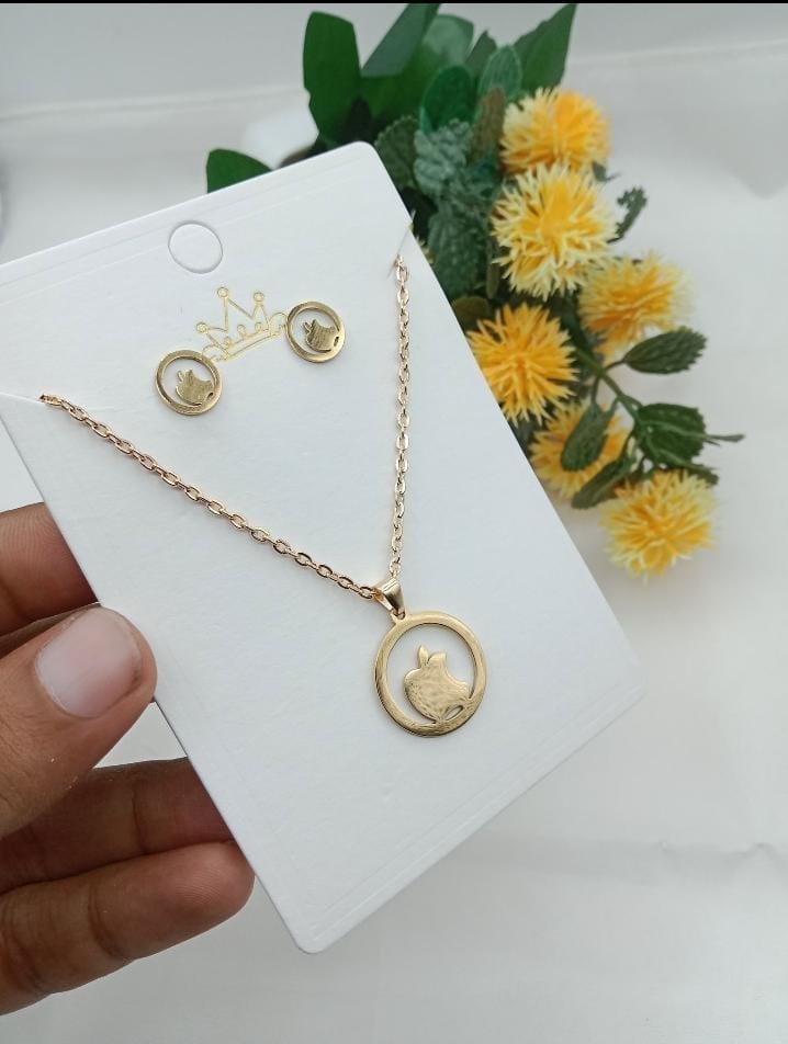 Golden Apple Necklace