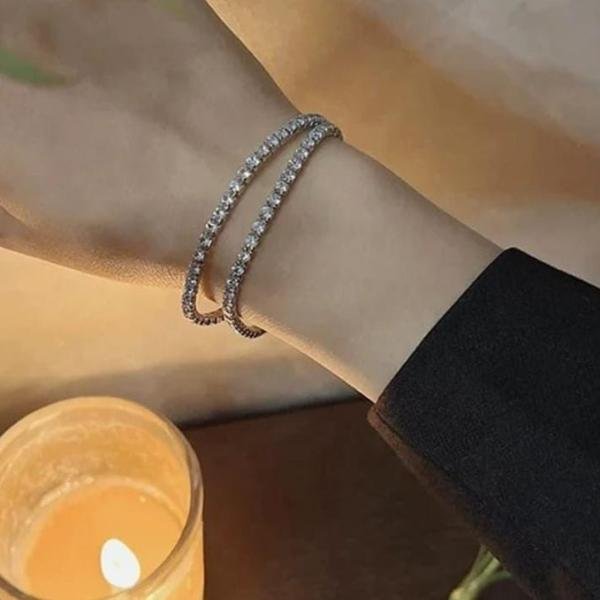 Cut Cubic Zirconia Classic Bracelet