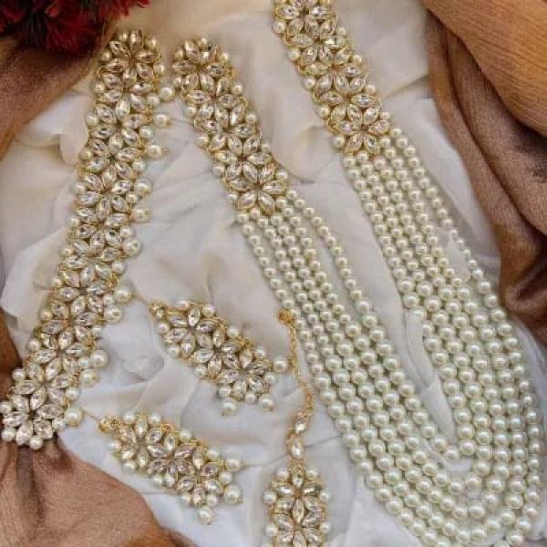 Mughlai Pearl Bridal Necklace