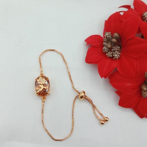 Gold Plated Zercon Bracelt