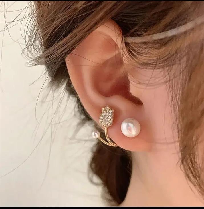 Rose Pearl Studs