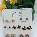 Pack Of 7 Ear Studs